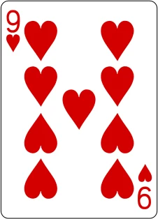 Nine of hearts follows suit
