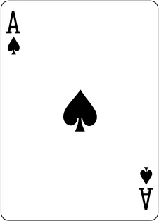 Ace of spades starts the first trick